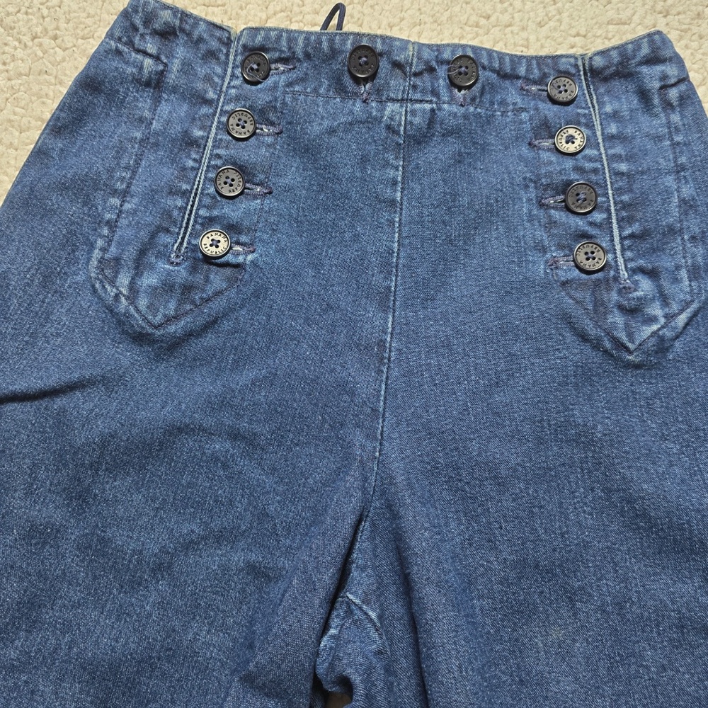 Banana Republic High Waisted Wide Leg Denim Jeans Size 6 - Picture 5 of 14